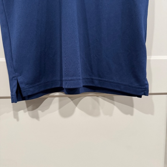 Adidas Youth/Teen GOLF Polo Shirt Regular Fit Short Sleeve - Dark Blue Size L - Picture 3 of 11